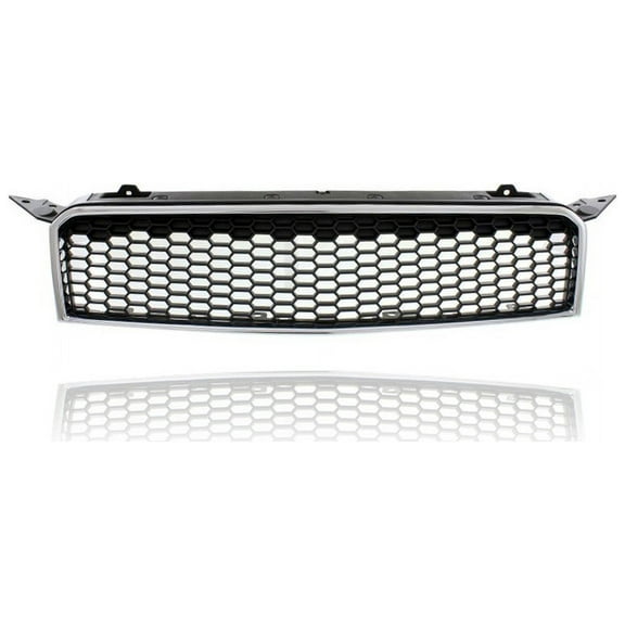 Grille - Compatible/Replacement for '09-11 Chevrolet Aveo 5 - Textured Molding With Chrome Frame - 96808248, CAPA