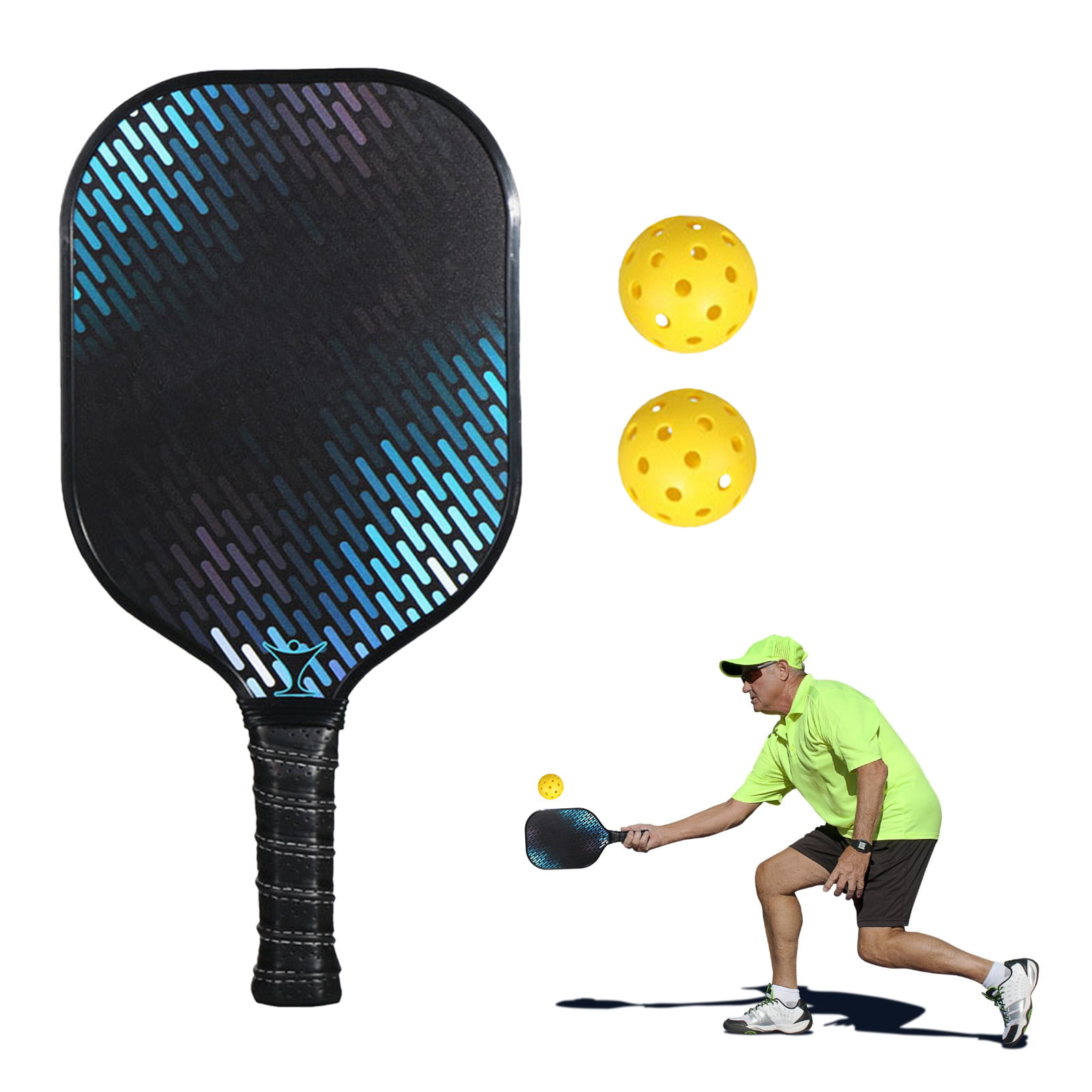 Pickleball Paddle Cushion Comfort Light Weight Pickleball Paddles Polymer Honeycomb Core Pickleball Racket Graphite Pickleball Racket Carbon Fiber Face 
