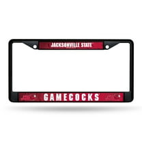 Jacksonville State Gamecocks NCAA Black Metal License Plate Frame