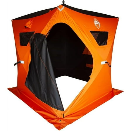 Nordic Legend Arctic Blaze 3 Man Pop-Up Portable Ice Fishing Shelter,34 Square Feet of Fishable Area, Portable Ice Shanty