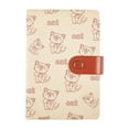 thumbnail image 1 of Elodie B6 Blank Notepad for Notes Personal Cute Bear Notebook Boys Kids red brown, 1 of 8
