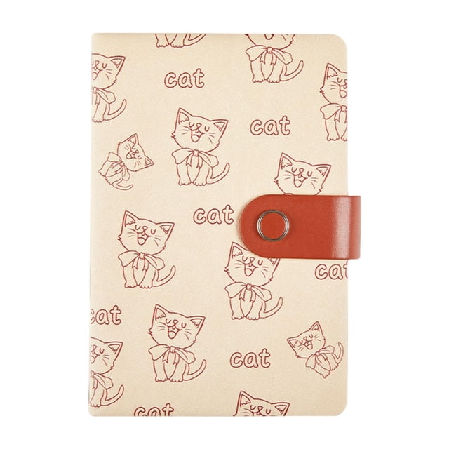 Elodie B6 Blank Notepad for Notes Personal Cute Bear Notebook Boys Kids red brown