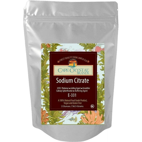 Sodium Citrate 14-oz Specialty Ingredient for Cheesemaking and Molecular Gastronomy, Kosher