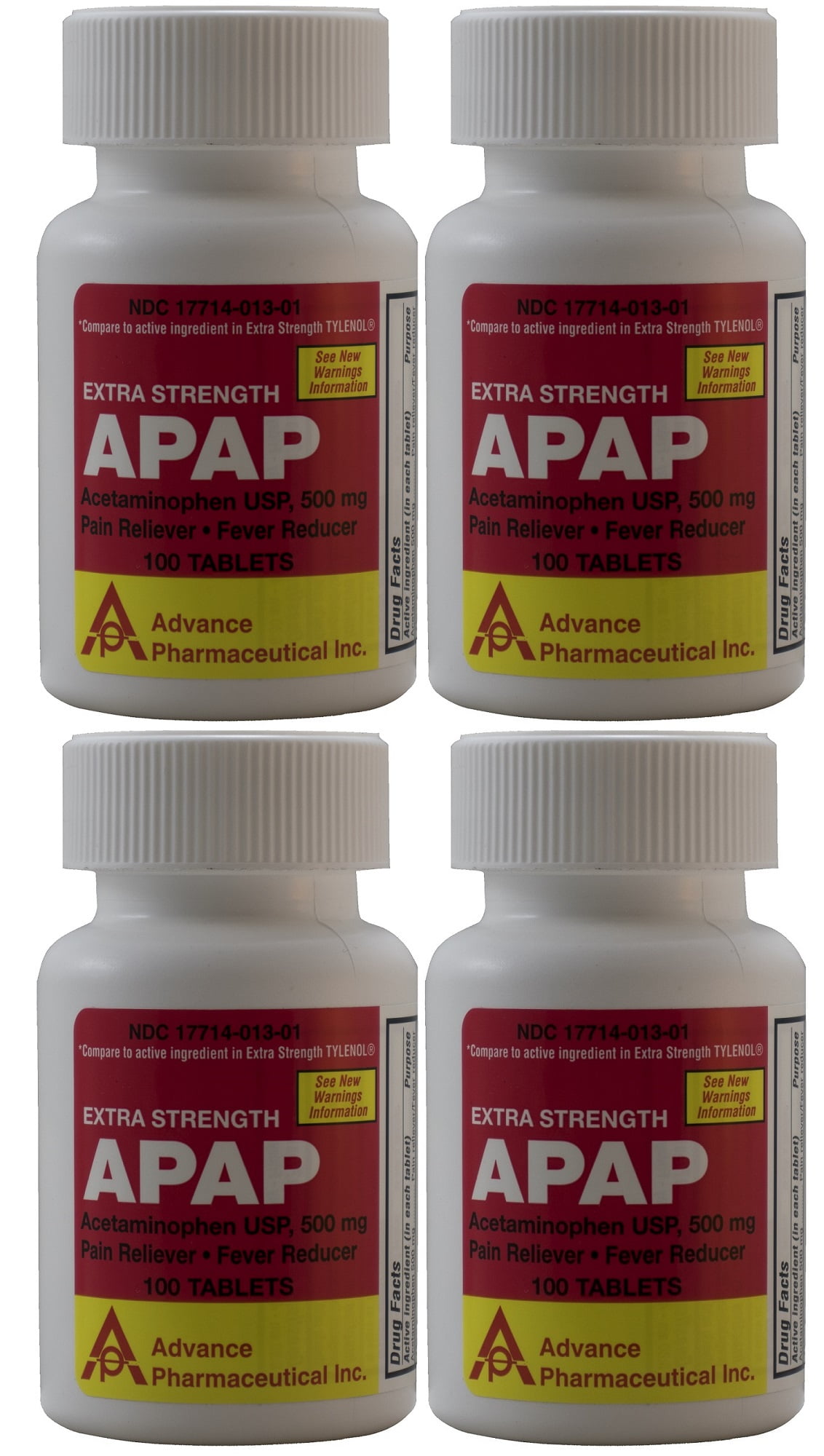 Acetaminophen 500 mg Generic for Tylenol Extra Strength 400 Tablets