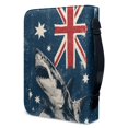 thumbnail image 3 of HELLHERO Australia Flag Shark Print Bible Covers, Protective PU Leather Church Bible Bag for Work Christian Prayer, Durable Bible Carrying Case, 3 of 12
