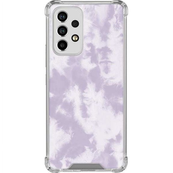 Skinit Tie Dye Purple and White Tie Dye Galaxy A53 5G Clear Case