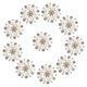 thumbnail image 1 of BRIGHTFUFU ULTNICE 10 botones de flores de perla sintética para manualidades (plateados), 1 of 7