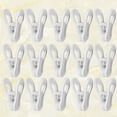 thumbnail image 3 of 25 Pcs Plastic Windproof Clothespins for Clothes Drying, Non-Slip Laundry Clips for Towels, Blankets, Clothesline, Multi-Purpose White Hangers, 3 of 6
