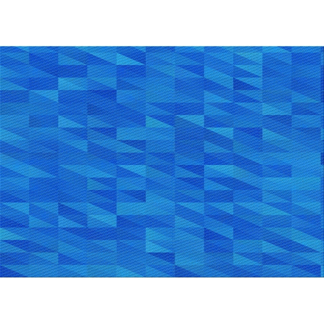 Ahgly Tapis Rectangulaire Lavable en Machine Intérieur Transitionnel Bleu, 2 Pieds x 4 Pieds