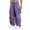 Purple, variant on Mens Loose Fit Cargo Pants Wide Leg Drawstring Waist Multi Pocket Streetwear Style Trousers for Casual Daily Wear Army Green L