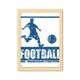 thumbnail image 1 of Jugador de fútbol Unbranded Cuadro de madera decorativa A4 Azul, 1 of 3