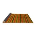 thumbnail image 2 of Ahgly Company Indoor Round Oriental Yellow Modern Area Rugs, 8' Round, 2 of 4