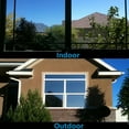 thumbnail image 4 of One Way Window Privacy Film Privacy Static Cling Non-Adhesive Daytime Privacy, UV Sun Blocking Heat Control Film Daytime Door Window Tint Covering for Home Office, Black-Silver, 23.6"x78.7", 4 of 8
