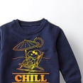 thumbnail image 3 of Peanuts - Chill Snoopy - Toddler And Youth Crewneck Fleece Sweatshirt, 3 of 6