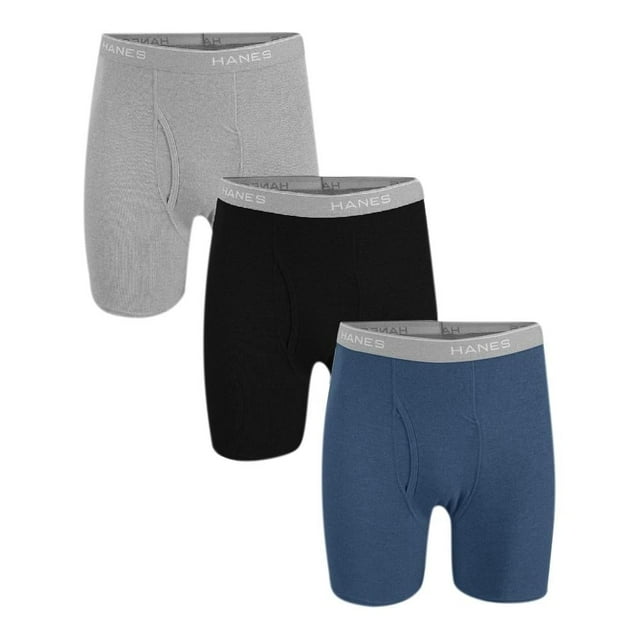 Bóxer Hanes Red Label para Hombre, Brief Multicolor 3 Piezas Talla CH
