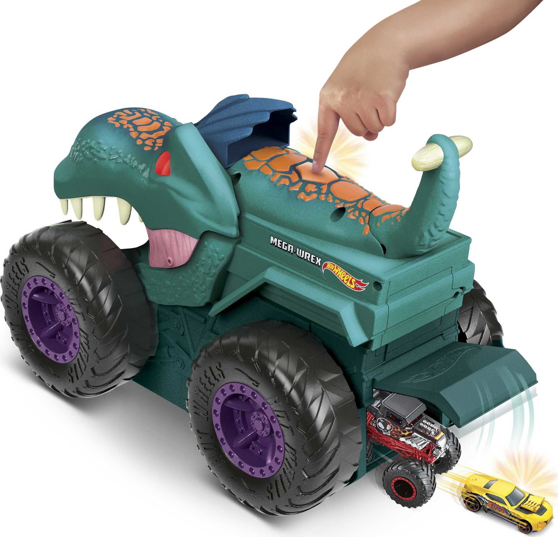 Hot Wheels Monster Trucks 1:64 Scale Mega Wrex Gold Includes Connect and  Crash Car, 1 - Dillons Food Stores