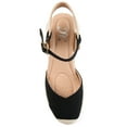 thumbnail image 5 of Journee Womens Ashlyn Wedge Heel Espadrille Sandals, Widths Available, 5 of 9