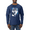 Navy, variant on Great Lakes Wolf Animal Lover Mens Long Sleeve Shirt