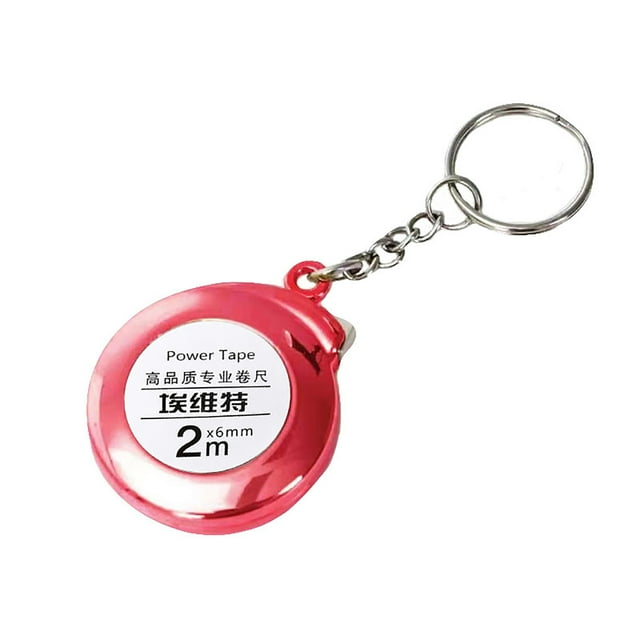 LSLJS 2m Mini Keychain Tape Measure Mini Keychain Tape Measure 2m Steel Tape Measure Gift Tape Small Steel Tape, Home Accessories