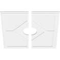 thumbnail image 4 of Ekena Millwork CMP30EY2-06000 30 Po. OD x 6 Po. ID Carré Embry Grade Architectural PVC Médaillon de Plafond Contemporain - 2 Pcs, 4 of 4