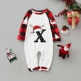 thumbnail image 5 of Linfrsh Holiday Pajamas Family Christmas Pajamas Matching Sets Family Jammies Outfits for Xmas Holiday Party Long Sleeve Outfits Yellow,12M, 5 of 7