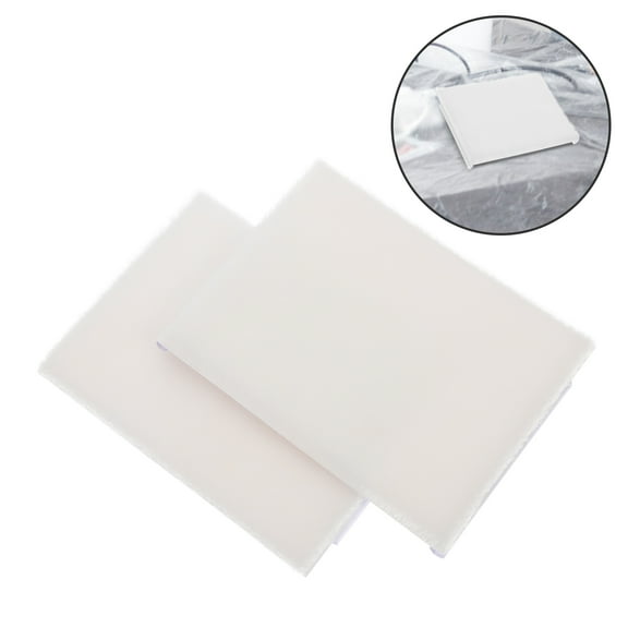 Pretyzoom 2Pcs Paint Pad Replacement Pads For Wall Painting White ABS Paint Edger Tools
