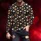 thumbnail image 1 of Ceisia Men's Fashion Printed Sports Fitness Long Sleeve Gift Casual Round Neck Top, 1 of 5