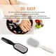 thumbnail image 5 of Soidarity Raspador de callos para pies, accesorios para frotar, herramienta de pedicura, cuidado Personal, eliminación de piel muerta dura, Cuidado de los pies blanco, 5 of 6