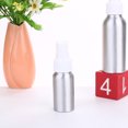 thumbnail image 3 of BRIGHTFUFU 10Pc 30ML 50ML 100ML Botella de perfume de aluminio Boquilla de pulverización Botella Botella desinfectante de manos Botella de viaje Botella de líquido recargable de aluminio (Blanco), 3 of 8