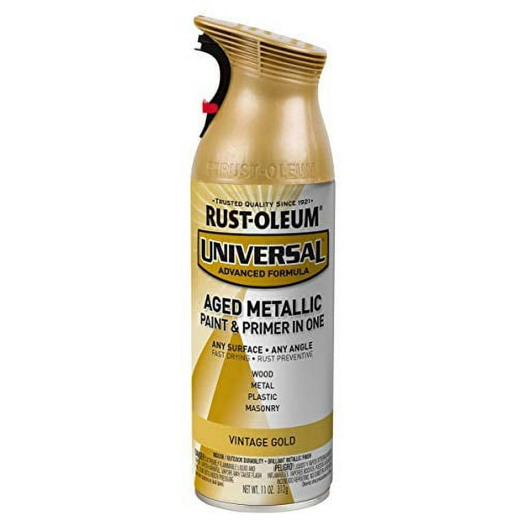 Rustoleum metallic paint store & primer in one
