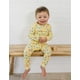thumbnail image 3 of Pijama moimoln de algodón suave modal para bebés pequeños, amarillo 8, 3 of 5