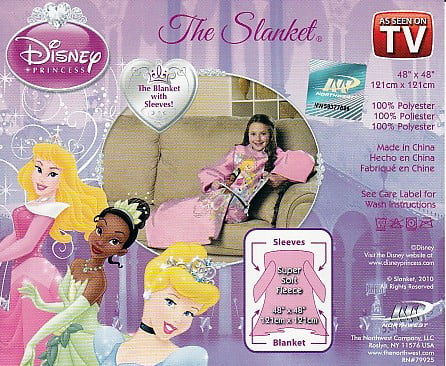 Blanket with Sleeves Disney Princess Comfy Throw Free US Ship The Slanket 