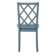 thumbnail image 6 of Linon Nico Side Chair Lattice Back Design in Crisp Graphite Gray Finished Wood, 6 of 12