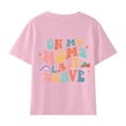 thumbnail image 4 of Utoimkio Kids Boys Girls Floral Print Short Sleeve T-Shirts Summer Casual Crewneck Tee Tops for Boys Girls 3-14 Years, 4 of 5