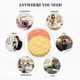 thumbnail image 4 of XmhyTop-A 17” Round Bistro Cushions,17 inch Round Cushion with Cotton Filled, Brown Peacock Chair Cushions Round for Home Office, Dining, Kitchen, 4 of 4