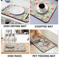 thumbnail image 4 of Washable Rubber Pioneer Dish Drying Mats for Kitchen Counter Home Large Coffee Bar Pad Accessories and Decor for Utensils Stemware 23.5''x15.5'', 4 of 7