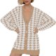 thumbnail image 1 of Gibobby Cárdigan mujer Cárdigan para mujer 2023 para otoño e invierno casual elegante holgado ligero abierto frente a la moda(Caqui,XG), 1 of 5