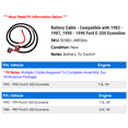 thumbnail image 2 of Battery Cable - Compatible with 1983 - 1987, 1990 - 1996 Ford E-350 Econoline 1984 1985 1986 1991 1992 1993 1994 1995, 2 of 2