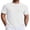 White, variant on COOFANDY Men' T-Shirt Short Sleeve Crew Neck Textured Shirts Classic Knit Pullover Tees