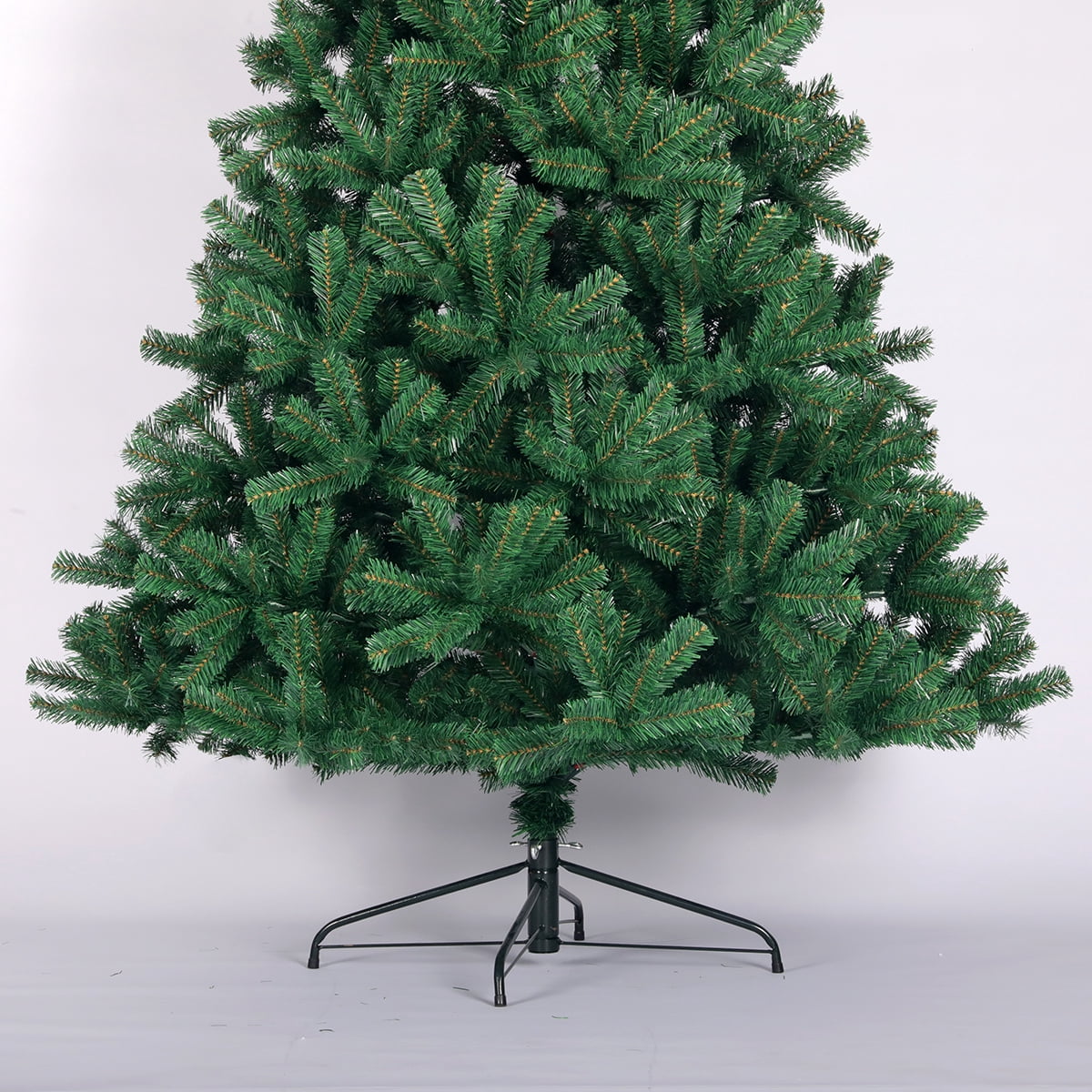 MOONMISS 6ft Full Natural Spruce PVC Fir Artificial Christmas Tree with Foldable Metal Stand-Green