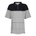 thumbnail image 3 of KDDYLITQ Women'S Polo Shirts Short Sleeve Cotton Breathable Wicking Shirt 3 Buttons Cool Casual Tops Black XL, 3 of 4