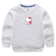 thumbnail image 4 of Hello Kitty suéter de moda de dibujos animados para niñas primavera y otoño cuello redondo niños de manga larga top con fondo mantener la ropa abrigada, 4 of 5