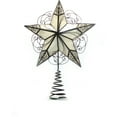 Holiday Time Capiz Gold Circle Tree Topper