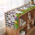 thumbnail image 6 of Table Runners 90 Inches Long Dress Scarves, Easter Bunny Farmhouse Coffee/Dining/Kitchen Table Runner for Living Room, Spring Easter Eggs Floral White Black Plaid 13x90 Inch, 6 of 9