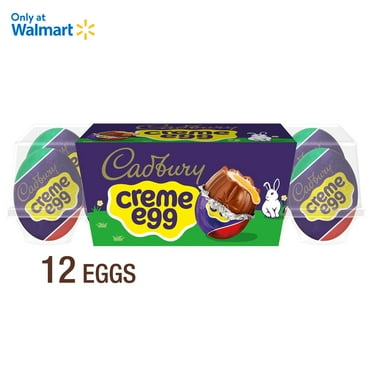 Cadbury Creme Egg Milk Chocolate and Fondant Easter Candy, Eggs 1.2 oz, 12 Count