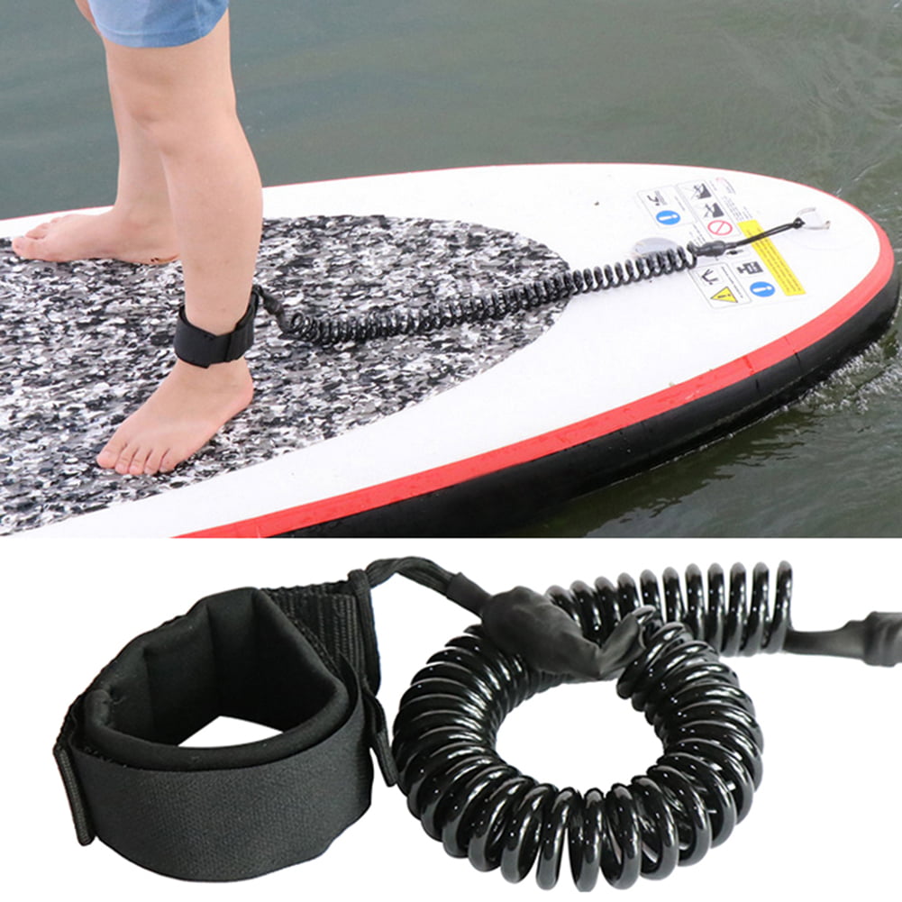10' coiled Ankle Leash Paddle Board Paddleboard Stand Up Leg rope 