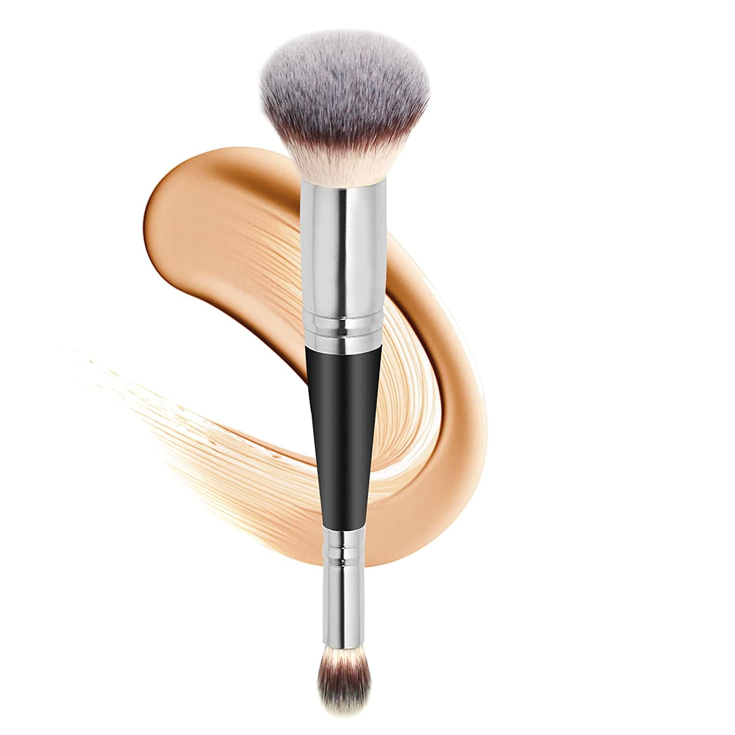 Makeup Brushes Dual-ended Foundation Brush Concealer Brush Perfect for Any  Look Premium Luxe Hair Rounded Taperd Flawless Brush Ideal for Liquid, Cream,  Powder,Blending, Buffing,Concealer - Walmart.com