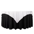 thumbnail image 4 of BalsaCircle 70x70 in White Premium Scuba Polyester Square Tablecloth Party Linens Events Decorations Supplies, 4 of 8