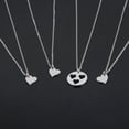 thumbnail image 6 of Myospark Heart Silver Necklaces, Stainless Steel, Cable, Includes Velvet Bags, 6 of 7