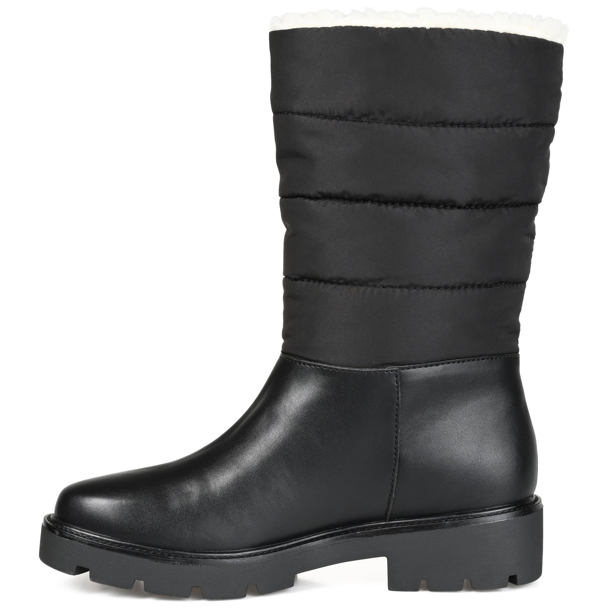 Journee Womens Nadine Block Heel Cold Weather Booties